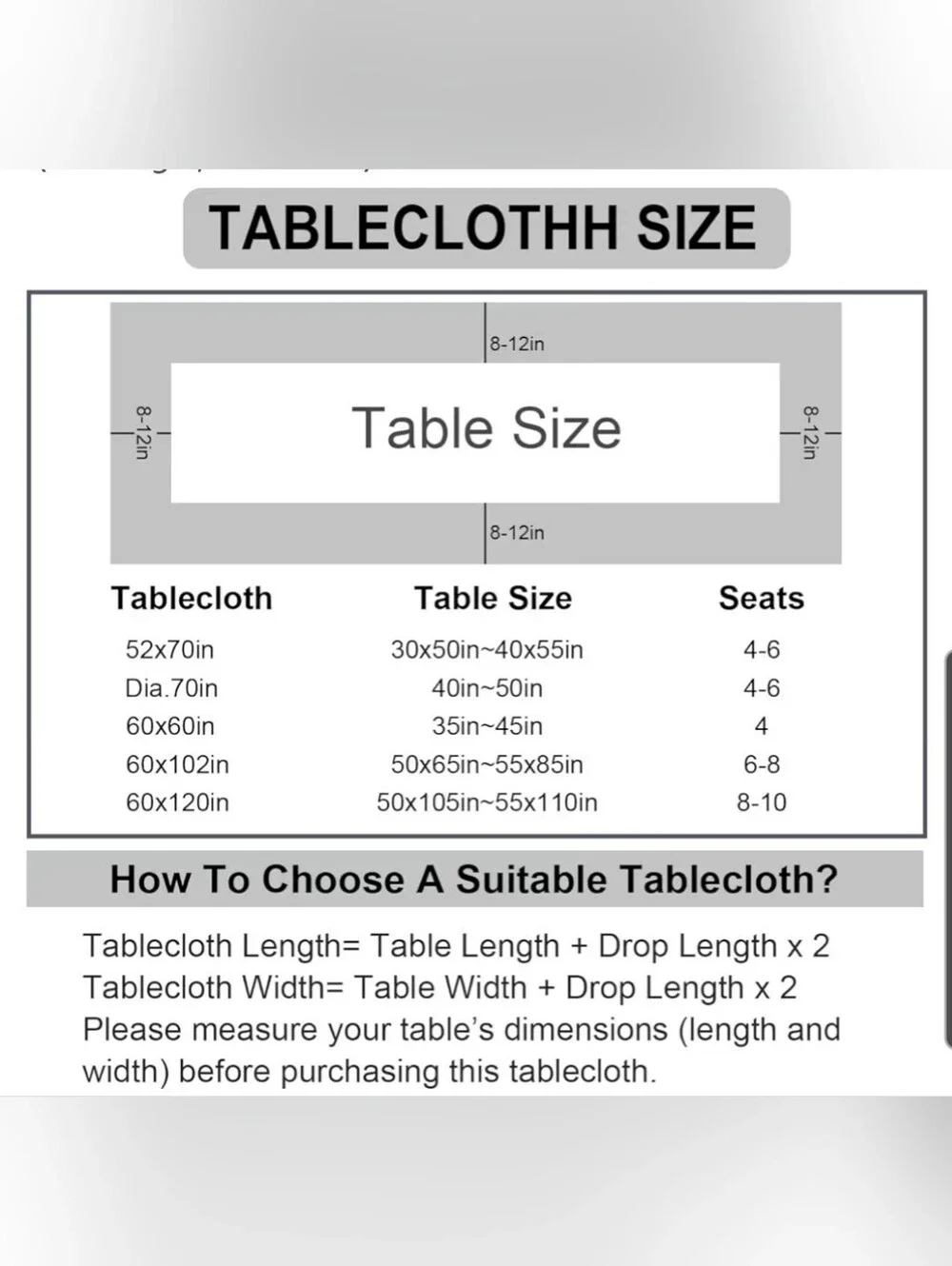 Ruffled Gingham Cotton Tablecloth Rectangular 120x60 In